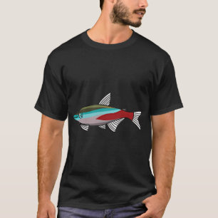 Camiseta Peixe aquário tetra neon melhor presente para aqua