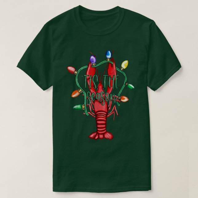 Camiseta Peixe-Aranha De Natal É A Luz De Natal Da Época (Frente do Design)