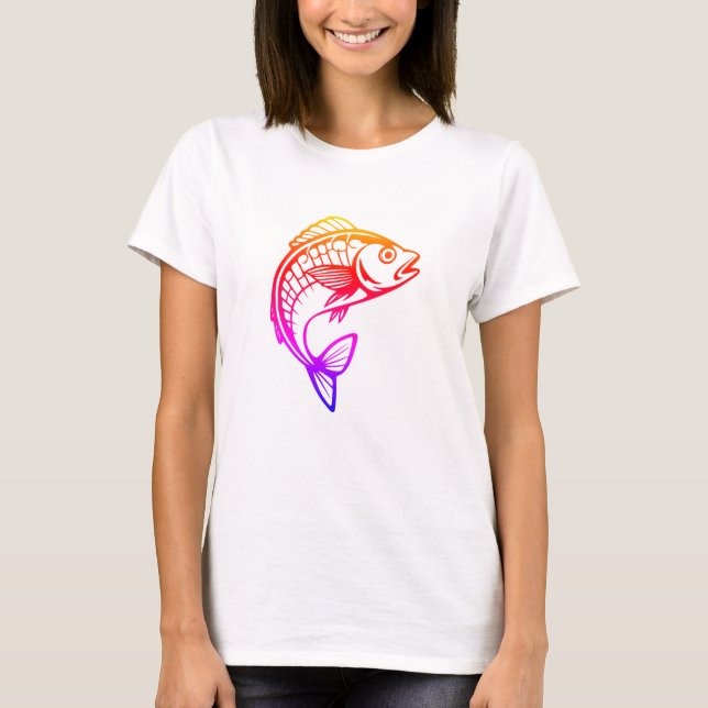 Camiseta Peixe Arco-Íris (Frente)