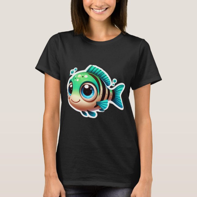 Camiseta Peixe-Arqueiro Adorável (Frente)
