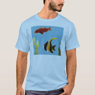 Camiseta Peixe Art nadando no mar