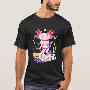 Camiseta Peixe Axolote Mexicano Masculino Anfíbio Fofo C