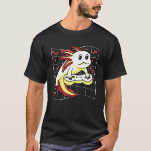 Camiseta Peixe Axolotl Salamandra Mexicana Peixe Andador G