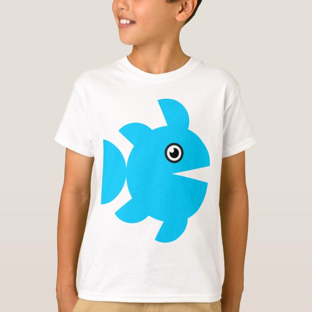 Camiseta Peixe - Azul (Frente)