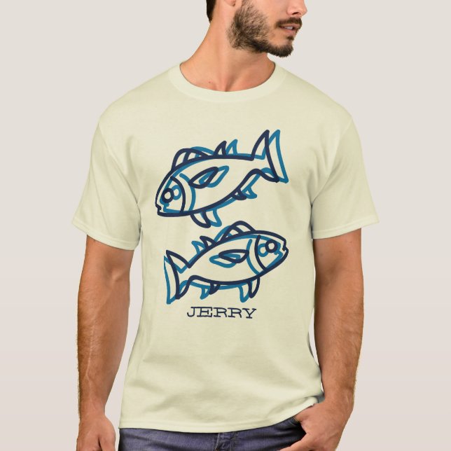 Camiseta Peixe Azul Náutico (Frente)