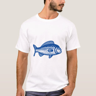 Camiseta Peixe - Azul Profundo