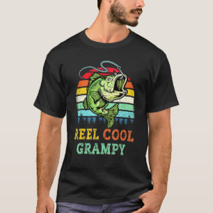 Camiseta Peixe-Baixo De Pesca De Vovô Fisher