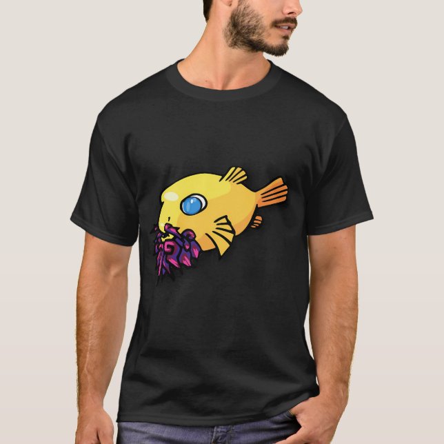 CAMISETA PEIXE BALÃO BARBA DE CORAL (Frente)