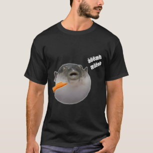 Camiseta Peixe-balão comendo cenoura