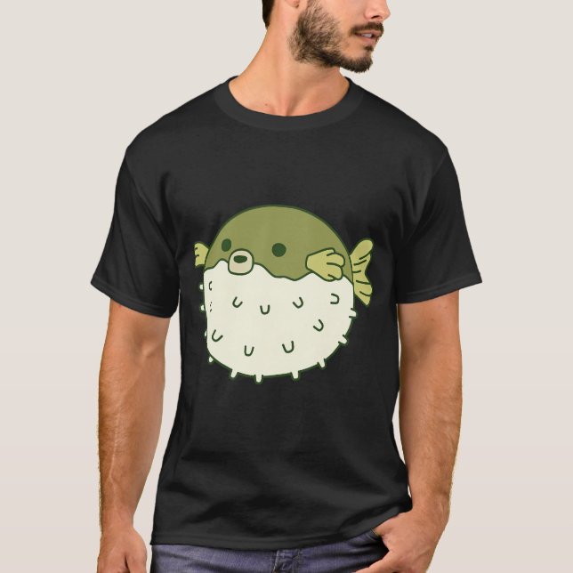 Camiseta Peixe-balão Desenho animado (Frente)