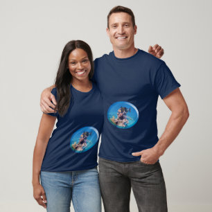 Camiseta Peixe-balão em recife de coral - Design Fotográfic