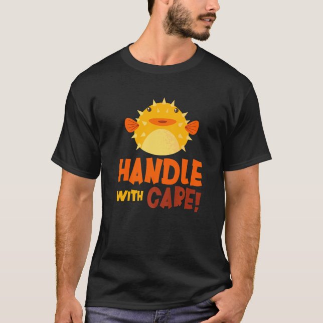 Camiseta Peixe Balão Manusear Com Cuidado Peixe Balão (Frente)