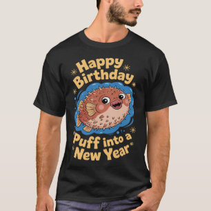 Camiseta Peixe-balão Vai Encher Peixe Fofo Humor (