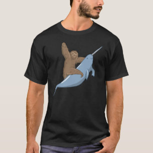 Camiseta Peixe-baleia-animal-pequeno-do-Unicórnio