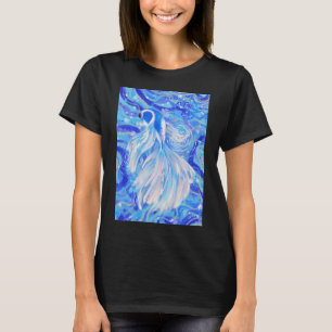 Camiseta peixe beta azul mítico