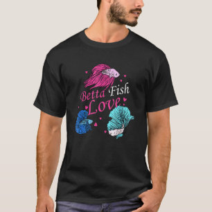 Camiseta Peixe Betta Ama Aquarista Peixe de Combate Siames