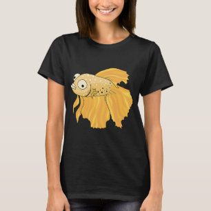Camiseta Peixe Betta Amarelo