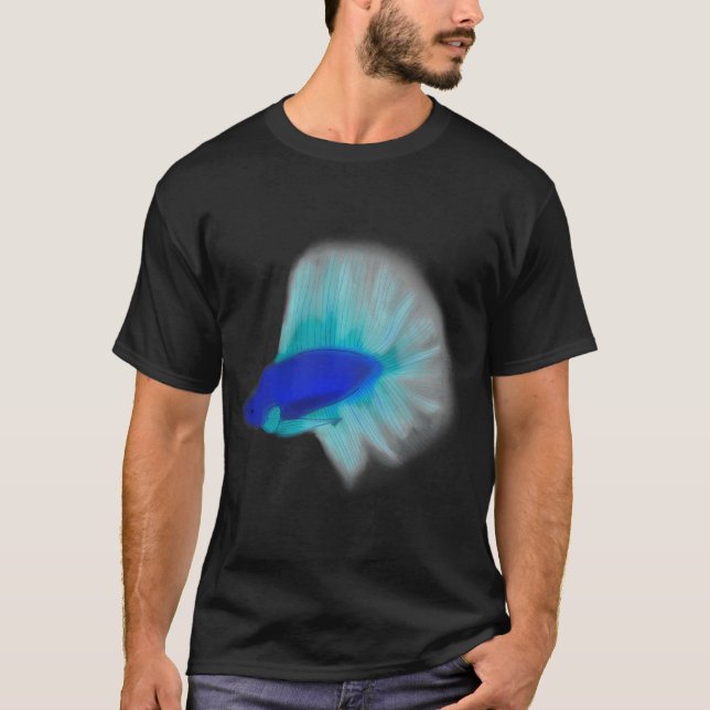 Camiseta Peixe Betta Azul (Frente)