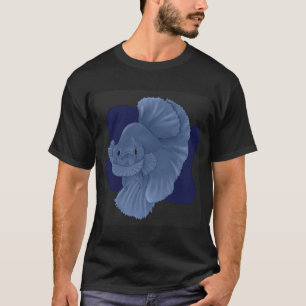 Camiseta Peixe Betta (Azul)