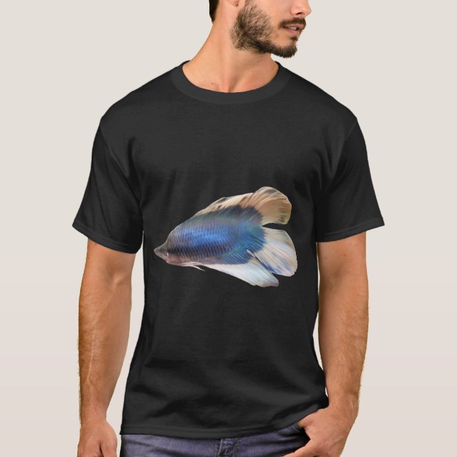 Camiseta Peixe Betta Azul Majestoso (Frente)
