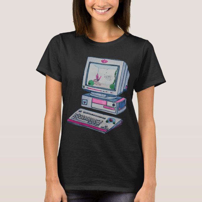 Camiseta Peixe Betta Azul para Desktop (Frente)
