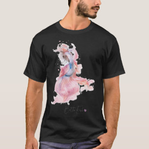 Camiseta Peixe Betta Colorido Efeito Aquarela com texto