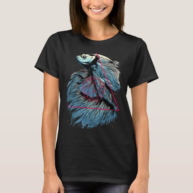 Camiseta Peixe Betta Cósmico (Frente)