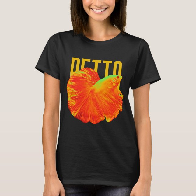 Camiseta Peixe Betta Dourado (Frente)