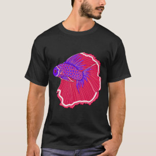 Camiseta Peixe Betta, estilo koinobori