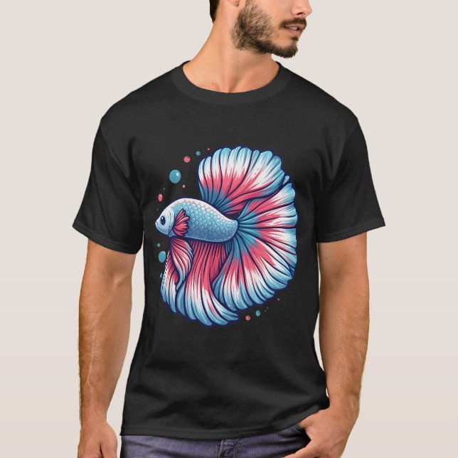 Camiseta Peixe Betta Fofo (Frente)