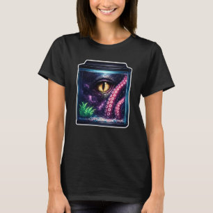 Camiseta peixe betta galáxia