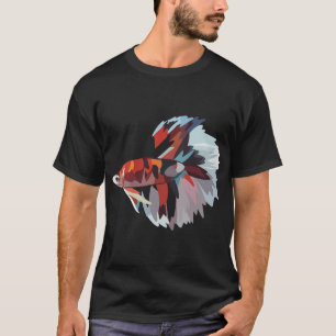 Camiseta Peixe Betta Koi - Ilustração Digital