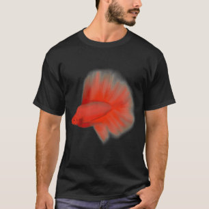 Camiseta Peixe Betta Vermelho