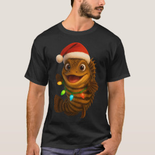 Camiseta Peixe Bichir Ornamentado de Natal