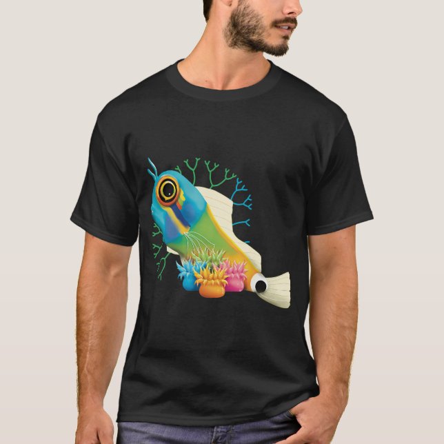 Camiseta Peixe Blenny de Manchas na Cauda (Frente)