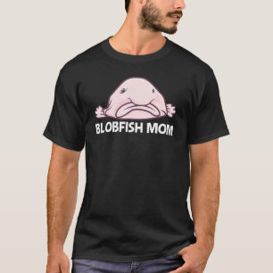 Camiseta Peixe-blob Para Mãe Mulheres Peixe de Águas Profun