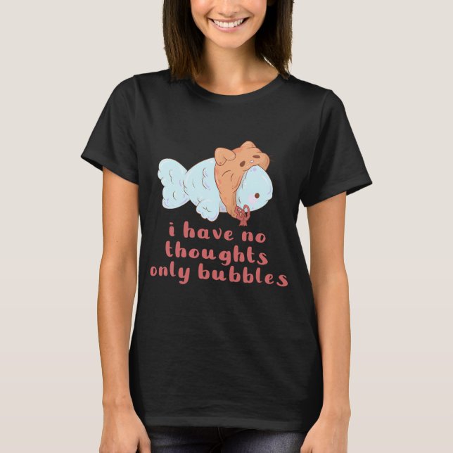 Camiseta peixe bobo sem pensamentos só bolhas (Frente)