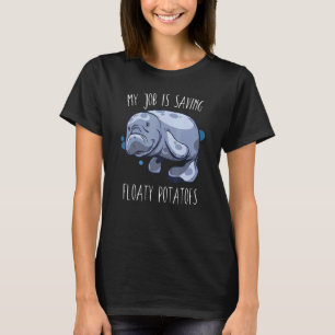 Camiseta Peixe-boi Batata Flutuante Vida Marinha