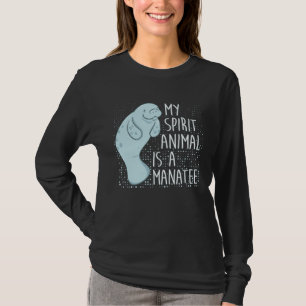 Camiseta Peixe-boi Dizendo Eu Meu Animal Espiritual É Um Pe