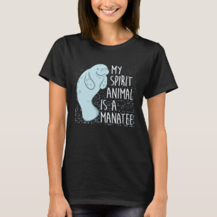 Camiseta Peixe-boi Dizendo Eu Meu Animal Espiritual É Um Pe