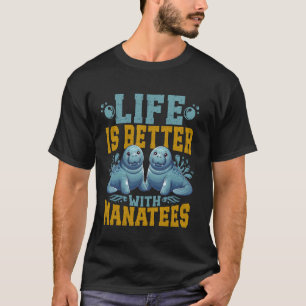 Camiseta Peixe-boi Engraçado Vaca Marinha
