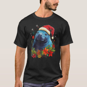 Camiseta Peixe-boi Natal Xmas Férias Vaca Marinha Presente