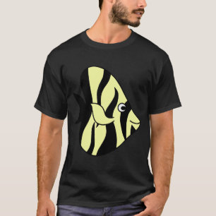 Camiseta Peixe Borboleta Amarelo Fofo