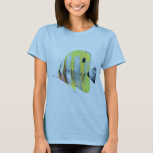 Camiseta Peixe-borboleta de faixa de cobre