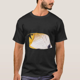 Camiseta PEIXE-BORBOLETA RABO-DE-LAGARTA-Chaetodon auriga