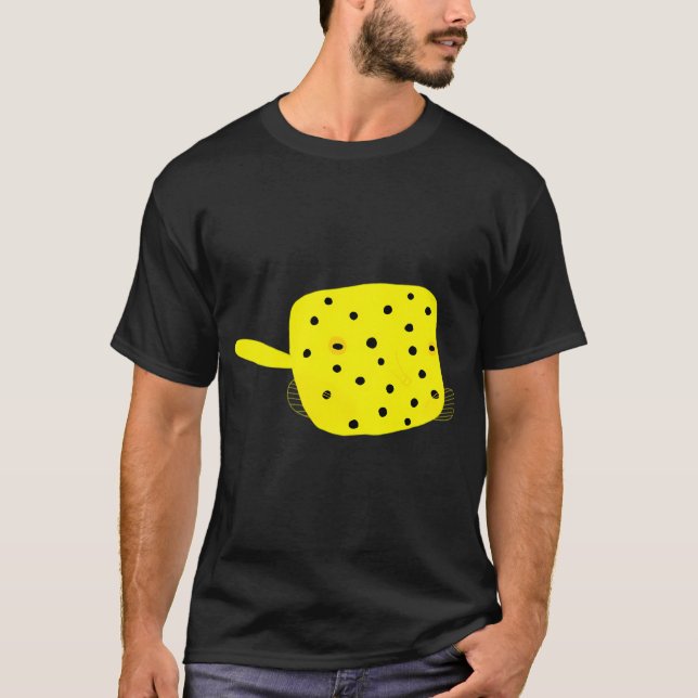 Camiseta Peixe caixa amarelo (Frente)