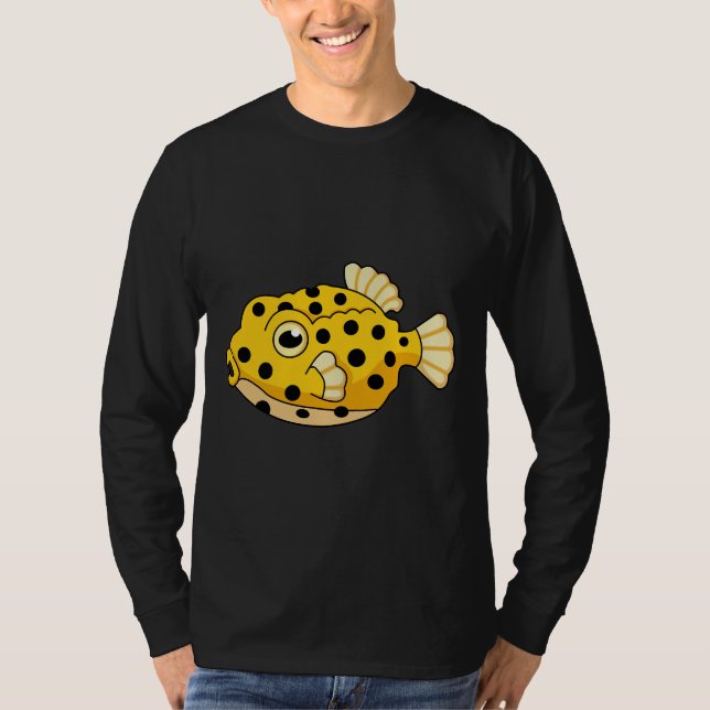 Camiseta Peixe-Caixa Amarelo (Frente)