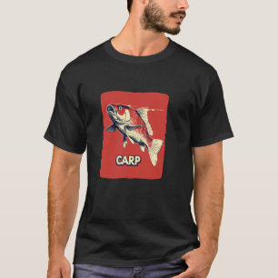 Camiseta Peixe Carpa Bonito para Amantes da Pesca
