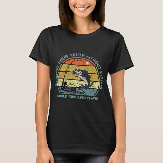 Camiseta Peixe carpa dizendo piada (Frente)
