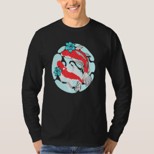 Camiseta Peixe-Casal-Koi-Cute-Peixe